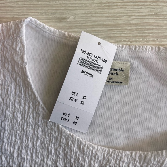 Abercrombie Texture Shell Tank Size M NWT - Picture 4 of 5